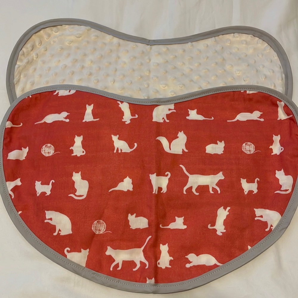 Cats small baby burp cloth